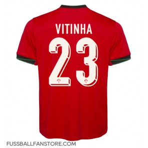 Portugal Vitinha #23 Replik Heimtrikot EM 2024 Kurzarm